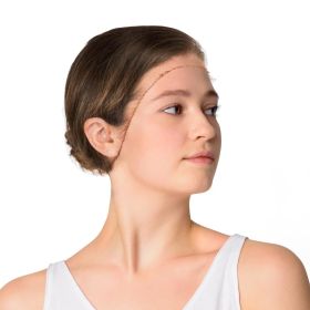 Disposable Nylon Hair Nets 22" in Bulk. Pack of 1440 Light Brown Invisible 1/4" Aperture Hairnets with Elastic Band. Stretchable Head Covers for Cooki