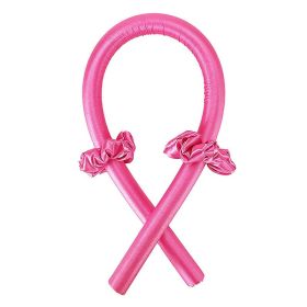 Heatless Curling Rod Headband Lazy Curler Set No Heat Spiral Pear Flower Curling Iron for Women Hair Wrap Curling Ribbon (Color: 07)