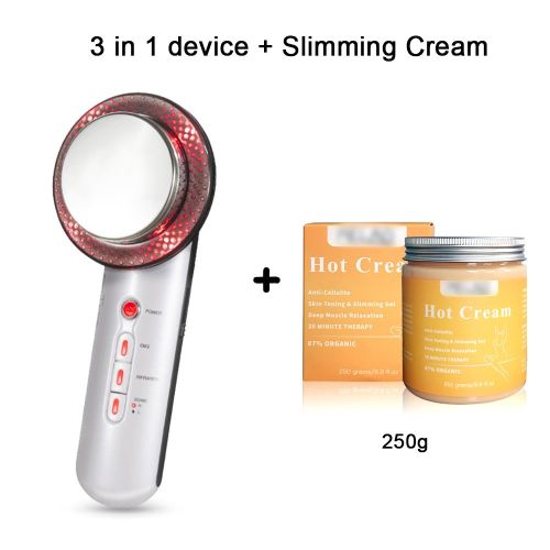 3 in 1 Ultrasonic Cavitation Machine Weight Loss Microcurrent EMS Body Slimming Massager Fat Burner Cream Gel 3 in 1 Ultrasonic Cavitation Machine Weight Loss Microcurrent EMS Body Slimming Massager Fat Burner Cream Gel
