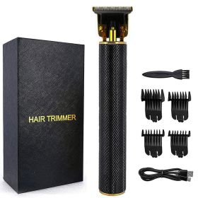 Men Hair Clippers, Professional Hair Trimmer Cordless, Mens Beard Trimmer (Color: Black)